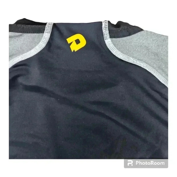 NWT DeMarini compression baseball swing shirt black and gray #WTD100172 M or XL - Picture 5 of 10